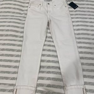 JOE’S BRAND NEW WHITE CUFF CROP SKINNY JEANS